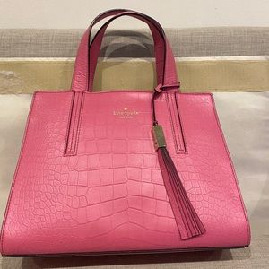 Kate Spade Pink Fuschia Leather Shoulder Bag